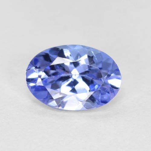 0.62캐럿 천연 블루 탄자나이트, 타원형 컷, 6.4×4.5 mm, VS