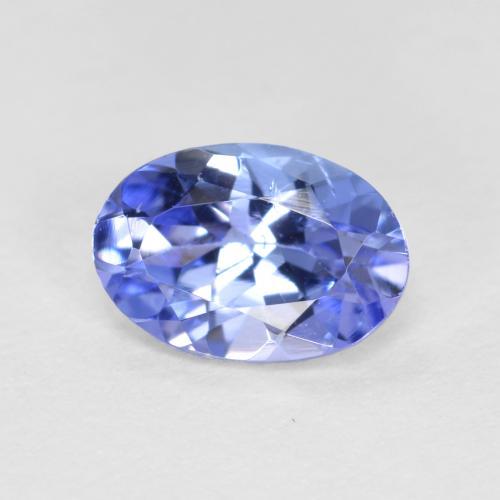 0.62캐럿 천연 블루 탄자나이트, 타원형 컷, 6.4×4.5 mm, VS