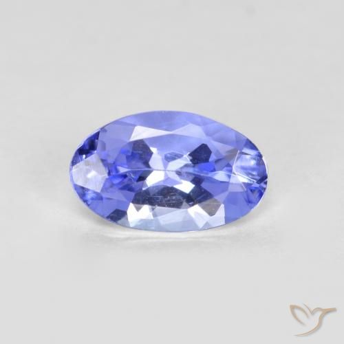 0.39ct 자연스러운 미디엄 블루 탄자나이트, 타원형, VS