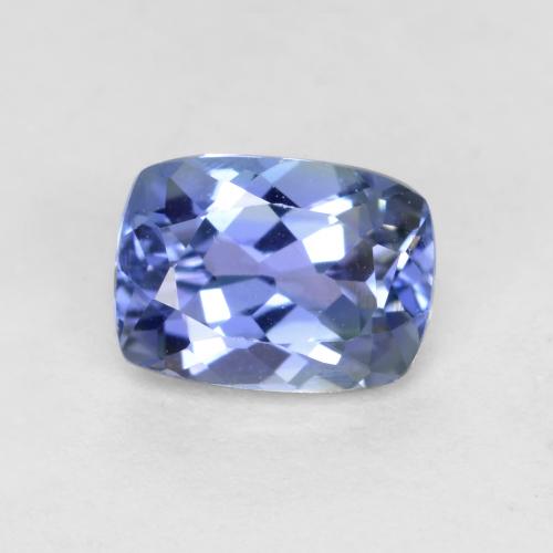 0.63캐럿 천연 베이비 블루 탄자나이트, 쿠션 컷, 5.9×4.3 mm, VVS-VS