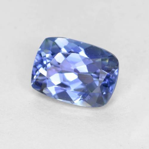 0.63캐럿 천연 베이비 블루 탄자나이트, 쿠션 컷, 5.9×4.3 mm, VVS-VS