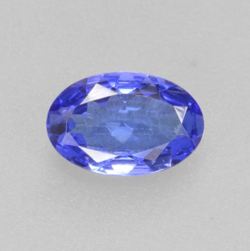 0.41캐럿 천연 딥 바이올렛 블루 탄자나이트, 타원형 컷, 6×4 mm, VS-SI