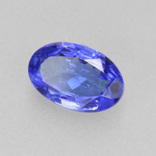 0.41캐럿 천연 딥 바이올렛 블루 탄자나이트, 타원형 컷, 6×4 mm, VS-SI