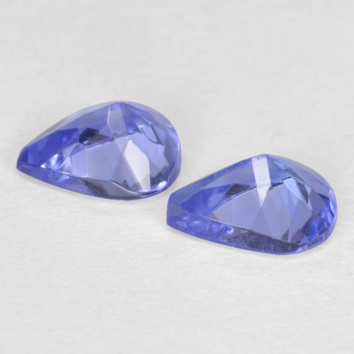 0.66캐럿 천연 딥 바이올렛 블루 탄자나이트 보석, 배 모양, 5.1×4.1 mm, VVS-VS