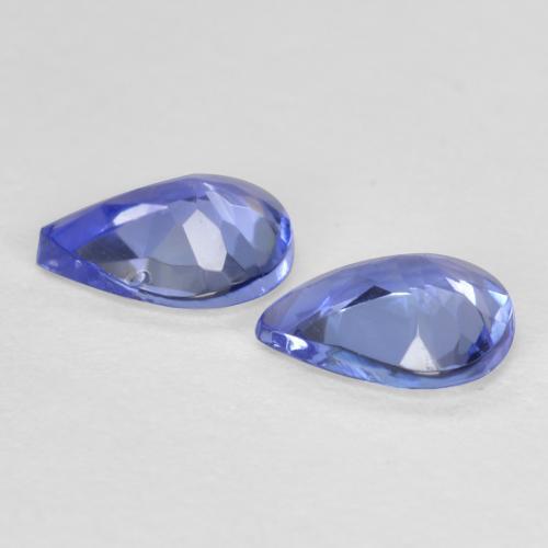 0.59캐럿 천연 강렬한 바이올렛 블루 탄자나이트 보석, 배 모양, 5.1×4 mm, VVS-VS