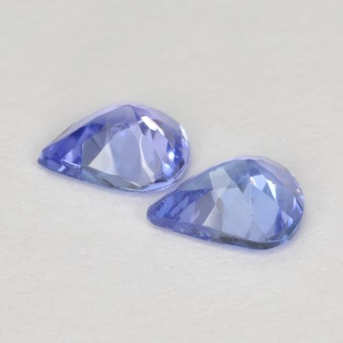 0.55캐럿 천연 강렬한 바이올렛 블루 탄자나이트 보석, 배 모양, 5.1×3.9 mm, VVS-VS
