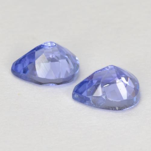 0.73캐럿 천연 강렬한 바이올렛 블루 탄자나이트 보석, 배 모양, 5×4 mm, VS