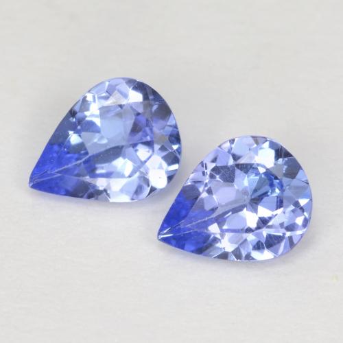 0.56캐럿 천연 파스텔 블루 탄자나이트 보석, 배 모양, 5.1×4.1 mm, VVS-VS
