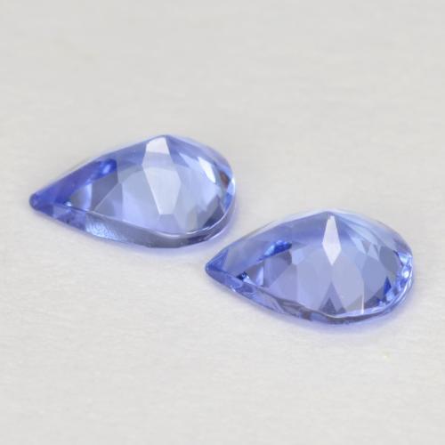 0.56캐럿 천연 파스텔 블루 탄자나이트 보석, 배 모양, 5.1×4.1 mm, VVS-VS