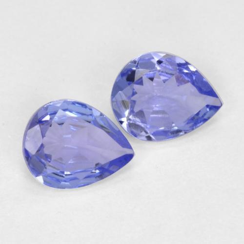 0.51캐럿 천연 강렬한 바이올렛 블루 탄자나이트 보석, 배 모양, 4.9×4 mm, VVS-VS