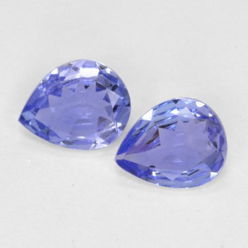 0.51캐럿 천연 강렬한 바이올렛 블루 탄자나이트 보석, 배 모양, 4.9×4 mm, VVS-VS