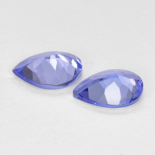 0.51캐럿 천연 강렬한 바이올렛 블루 탄자나이트 보석, 배 모양, 4.9×4 mm, VVS-VS