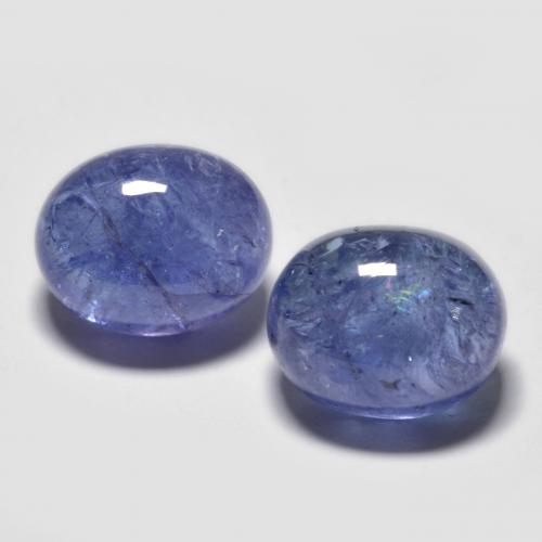 9.72캐럿 천연 딥 블루 탄자나이트 보석, 타원형 컷, 10×8.1 mm, 투명한