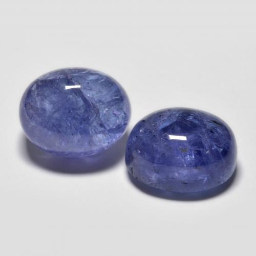 9.72캐럿 천연 딥 블루 탄자나이트 보석, 타원형 컷, 10×8.1 mm, 투명한