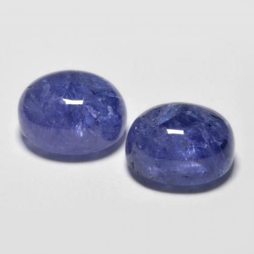 9.72캐럿 천연 딥 블루 탄자나이트 보석, 타원형 컷, 10×8.1 mm, 투명한