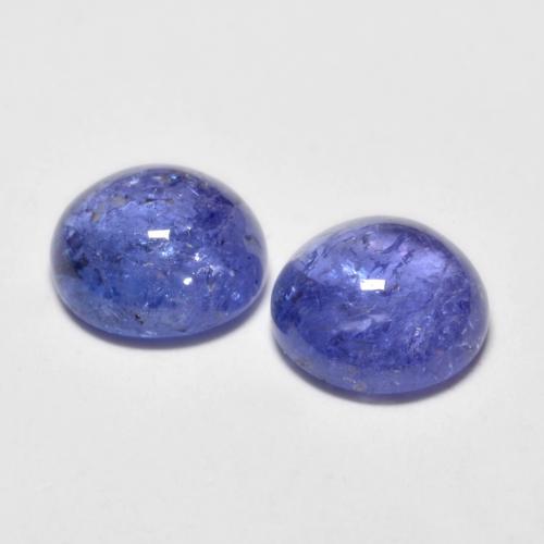 2.95캐럿 천연 은빛 파란색 탄자나이트 보석, 라운드 컷, 7.04 mm, 투명한