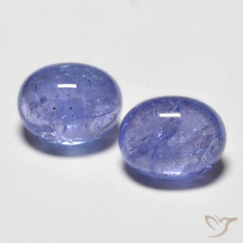 5.06캐럿 천연 강렬한 바이올렛 블루 탄자나이트 보석, 타원형 컷, 9×7 mm, 투명한