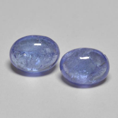 3.03캐럿 천연 강렬한 바이올렛 블루 탄자나이트 보석, 타원형 컷, 7.9×6 mm, 투명한