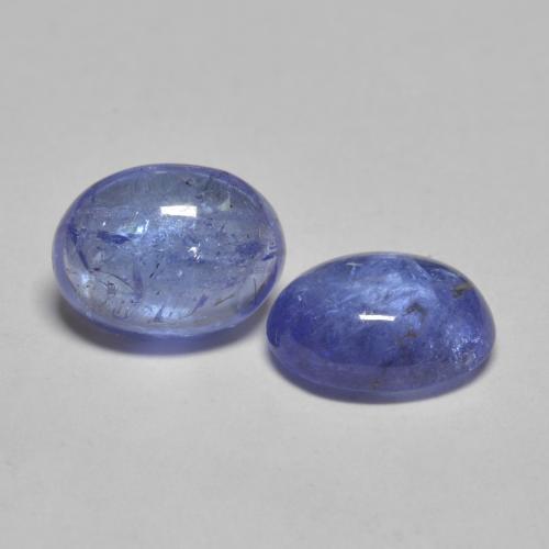 3.03캐럿 천연 강렬한 바이올렛 블루 탄자나이트 보석, 타원형 컷, 7.9×6 mm, 투명한