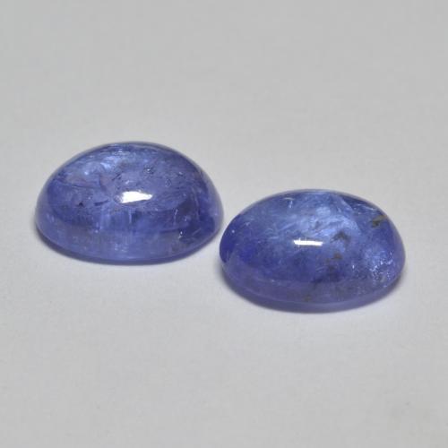 3.03캐럿 천연 강렬한 바이올렛 블루 탄자나이트 보석, 타원형 컷, 7.9×6 mm, 투명한