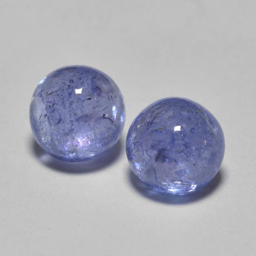 1.33캐럿 천연 강렬한 바이올렛 블루 탄자나이트 보석, 라운드 컷, 5.18 mm, 투명한