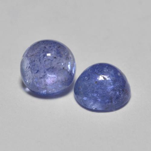1.33캐럿 천연 강렬한 바이올렛 블루 탄자나이트 보석, 라운드 컷, 5.18 mm, 투명한