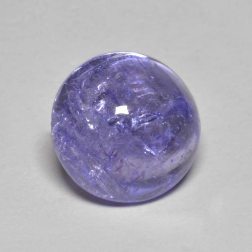 3.24캐럿 천연 은빛 파란색 탄자나이트, 라운드 컷, 8.98 mm, 투명한