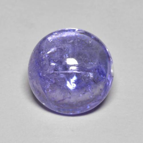 3.24캐럿 천연 은빛 파란색 탄자나이트, 라운드 컷, 8.98 mm, 투명한