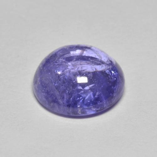 3.24캐럿 천연 은빛 파란색 탄자나이트, 라운드 컷, 8.98 mm, 투명한