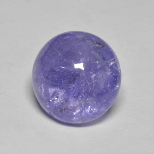 3.51캐럿 천연 은빛 파란색 탄자나이트, 라운드 컷, 8.86 mm, 투명한