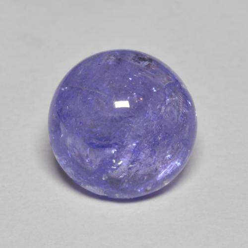 3.51캐럿 천연 은빛 파란색 탄자나이트, 라운드 컷, 8.86 mm, 투명한