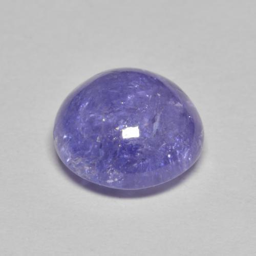 3.51캐럿 천연 은빛 파란색 탄자나이트, 라운드 컷, 8.86 mm, 투명한