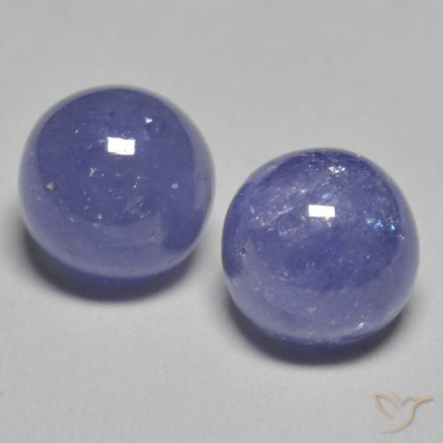 2.46캐럿 천연 은빛 파란색 탄자나이트 보석, 라운드 컷, 6.00 mm, 투명한