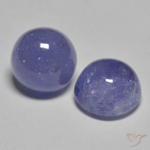 2.46캐럿 천연 은빛 파란색 탄자나이트 보석, 라운드 컷, 6.00 mm, 투명한