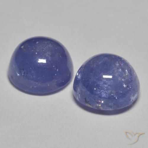 2.46캐럿 천연 은빛 파란색 탄자나이트 보석, 라운드 컷, 6.00 mm, 투명한