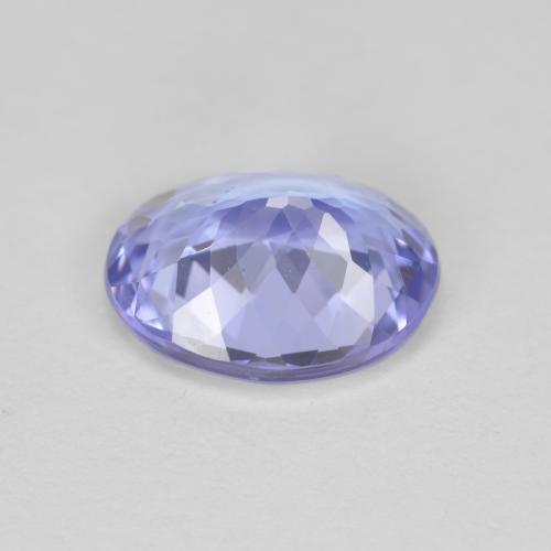 1.91캐럿 천연 은빛 파란색 탄자나이트, 타원형 컷, 8.9×7.1 mm, VVS-VS