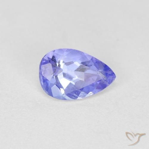 0.42ct 자연스러운 바이올렛 블루 탄자나이트, 배 모양, VS