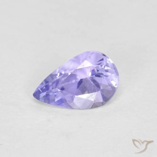 0.44ct 자연스러운 하늘색 탄자나이트, 배 모양, VVS-VS