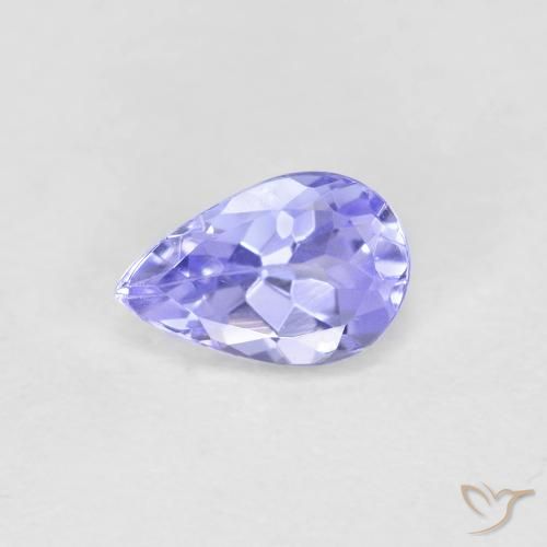 0.42ct 자연스러운 하늘색 탄자나이트, 배 모양, VVS-VS