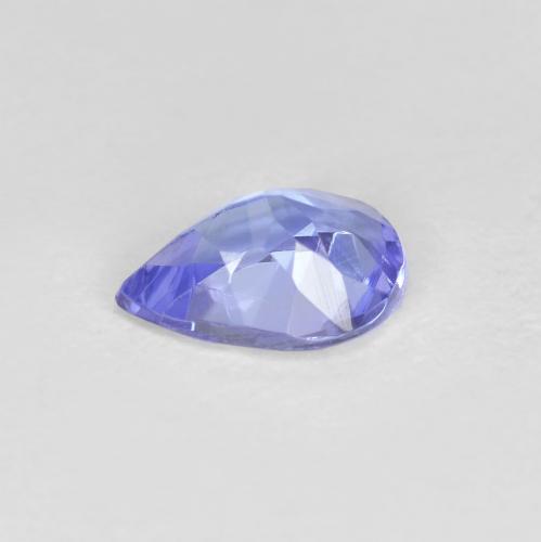 0.43캐럿 천연 강렬한 바이올렛 블루 탄자나이트, 배 모양, 6×4.3 mm, VVS-VS