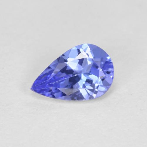 0.42캐럿 천연 블루 탄자나이트, 배 모양, 6.1×4 mm, VVS-VS