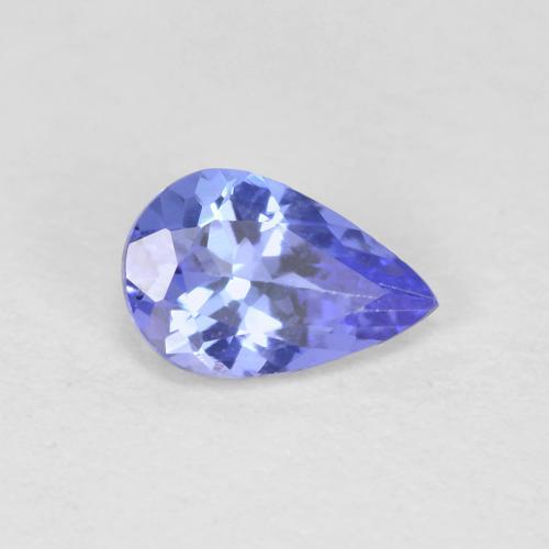 0.42캐럿 천연 블루 탄자나이트, 배 모양, 6.1×4 mm, VVS-VS