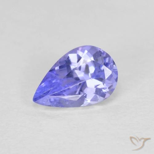 0.47ct 자연스러운 바이올렛 블루 탄자나이트, 배 모양, VVS-VS