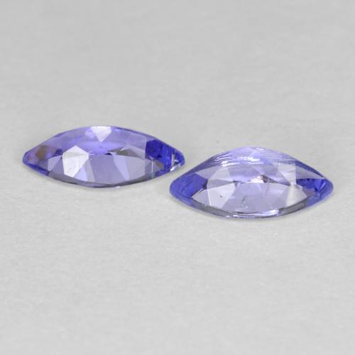 0.75캐럿 천연 강렬한 바이올렛 블루 탄자나이트 보석, 마퀴즈, 7×3.4 mm, VS