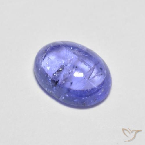 1.60캐럿 천연 강렬한 바이올렛 블루 탄자나이트, 타원형 컷, 7.9×6 mm, 투명한