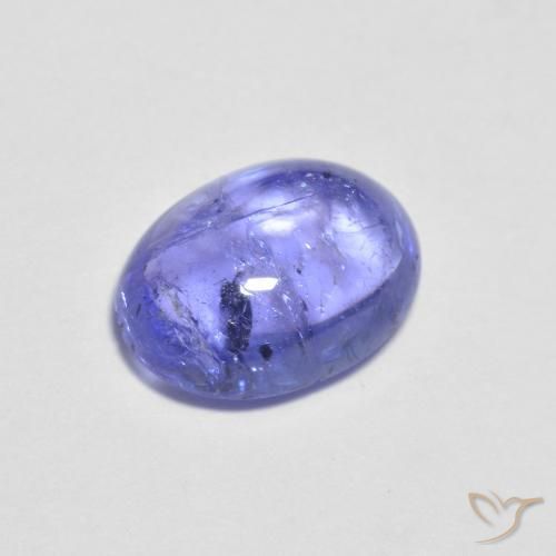 1.60캐럿 천연 강렬한 바이올렛 블루 탄자나이트, 타원형 컷, 7.9×6 mm, 투명한