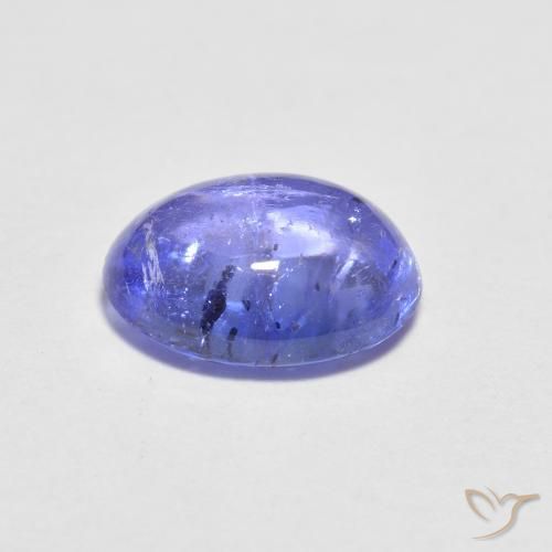 1.60캐럿 천연 강렬한 바이올렛 블루 탄자나이트, 타원형 컷, 7.9×6 mm, 투명한