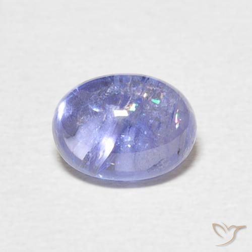 1.83ct 자연스러운 강렬한 바이올렛 블루 탄자나이트, 타원형, 투명한
