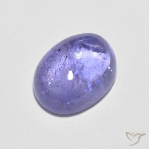 1.95ct 자연스러운 강렬한 바이올렛 블루 탄자나이트, 타원형, 투명한