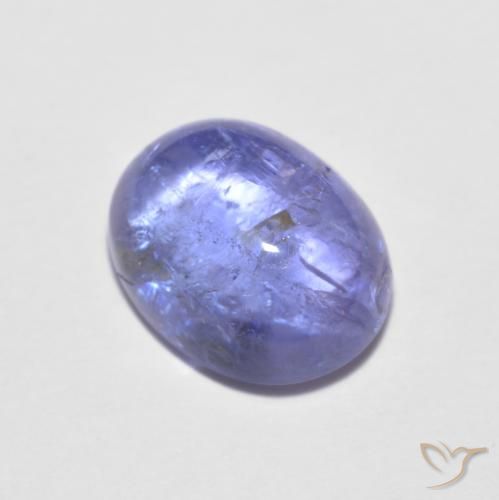 1.96ct 자연스러운 강렬한 바이올렛 블루 탄자나이트, 타원형, 투명한